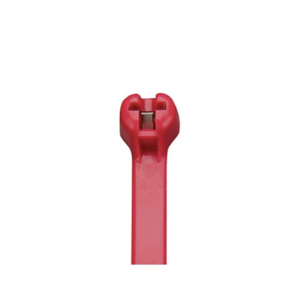 Panduit Cable Tie, 8 in L, 2 in Max Bundle Dia., Red, Nylon 6/6, 50 lb Strength, 1000 PK BT2S-M2 - main